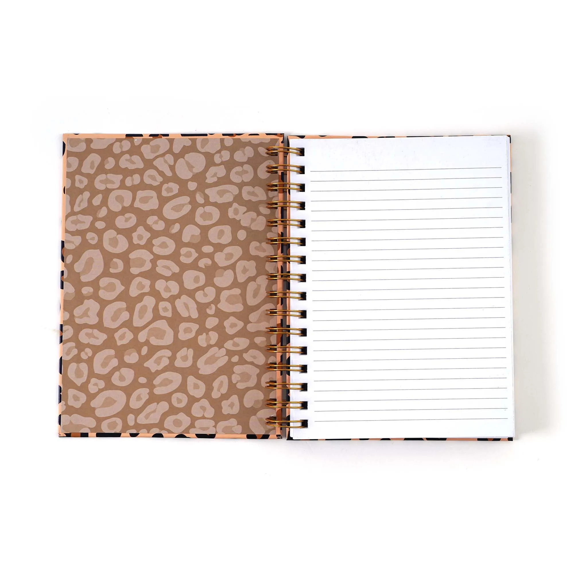 160 Sht Jumbo Spiral Unique Animal Print Hot Stamp Journal, 8.5"X6.25", 2 Designs