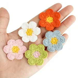 30Piece Flower Embroidery Patches for DIY Clothing Accessories Decoration