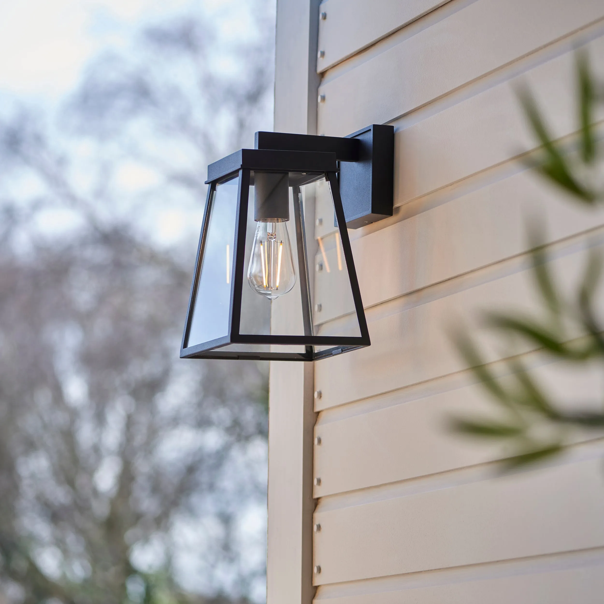 Amos Bentley Outdoor Wall Light Matt Black