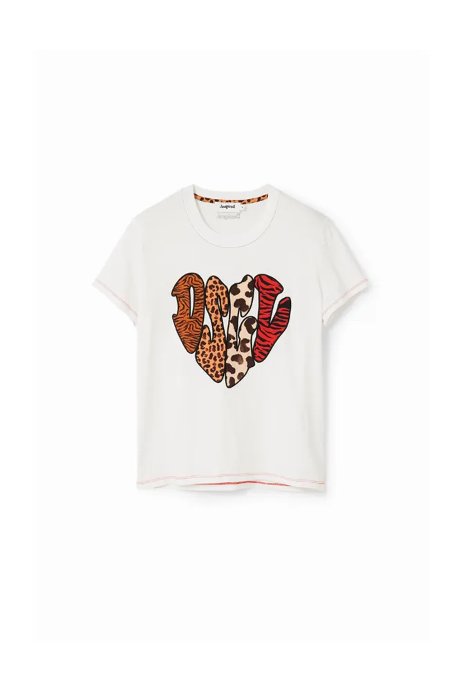 Animal Print Patch T-Shirt By Desigual