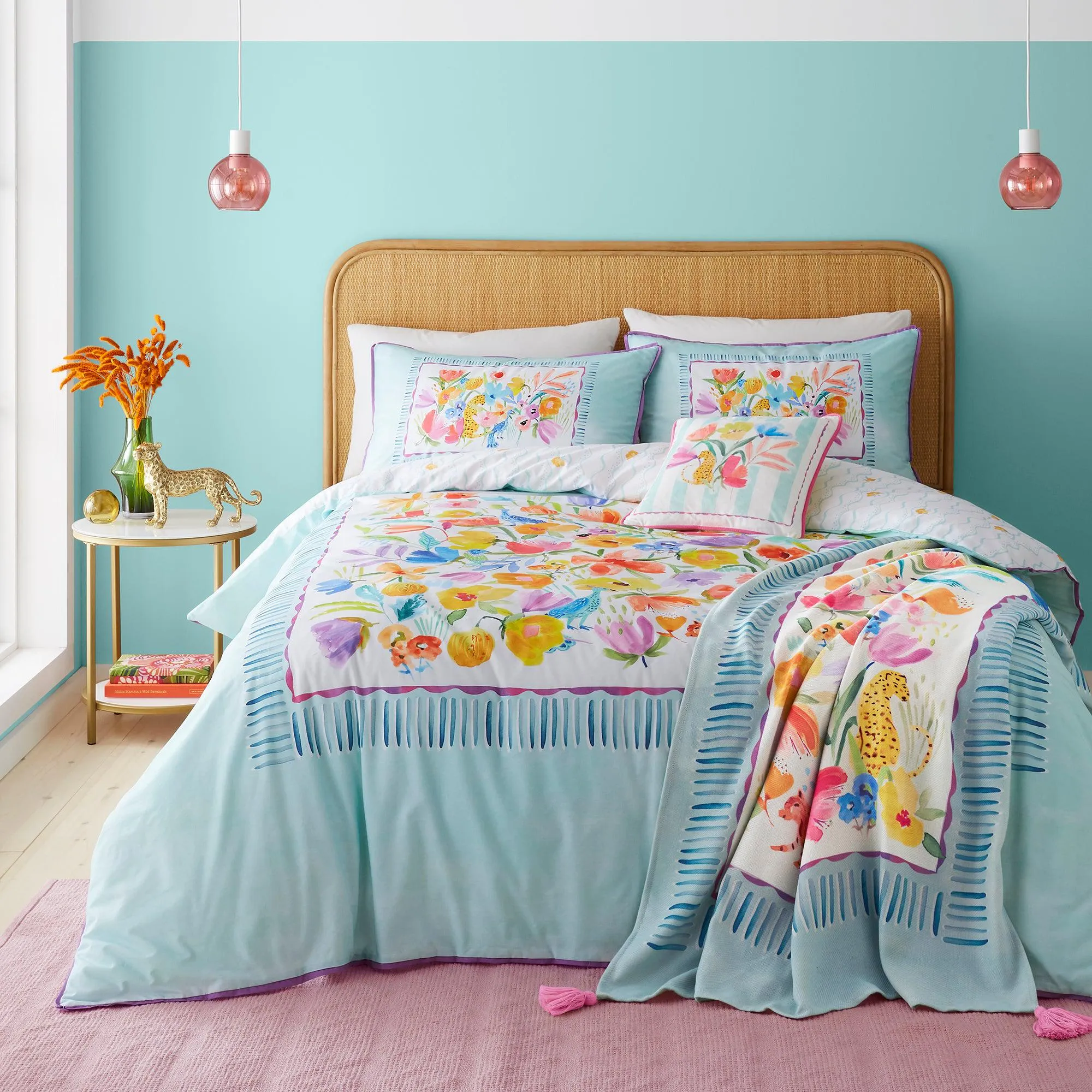 Appletree Festival Duvet Cover Set - Duck Egg