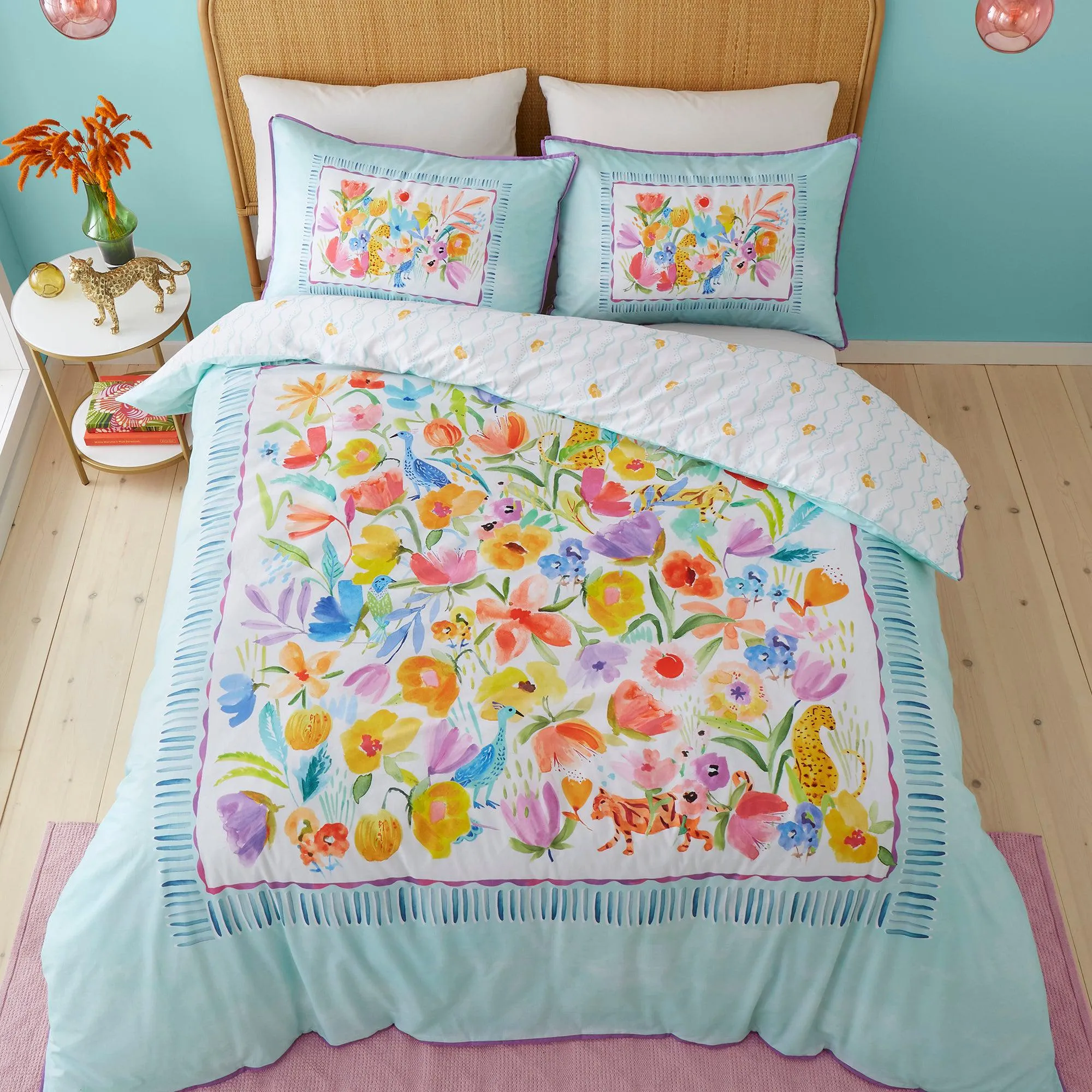 Appletree Festival Duvet Cover Set - Duck Egg