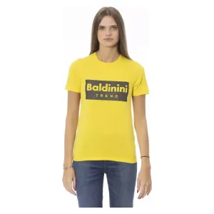 Baldinini Trend Yellow Cotton Women T-Shirt