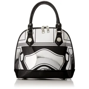 Disney Star Wars Captain Phasma Silver Metallic Embossed Dome Handbag