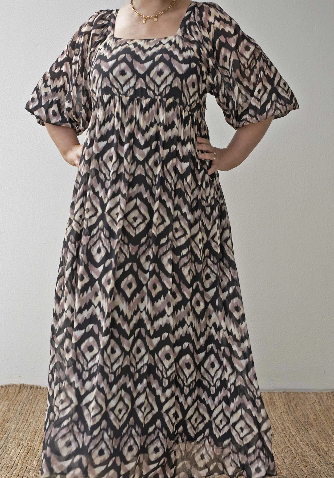 Expedition Tribal Sleeve Maxi Dress