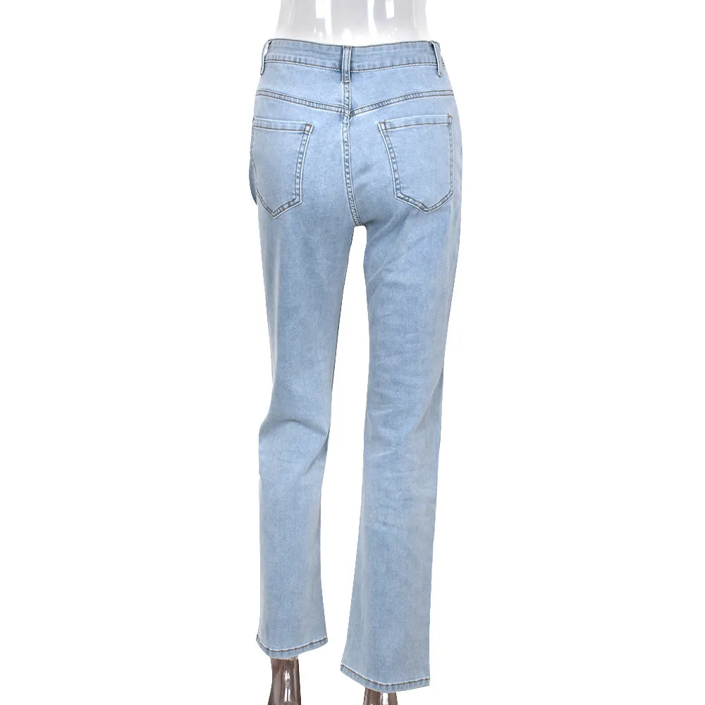 Fashion embroidered jeans（AY1756）