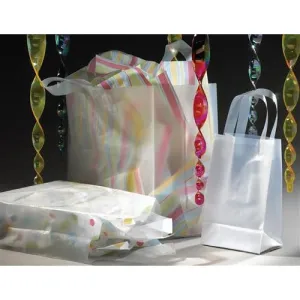 Frosted Retail Shopping Bags. - 19" x 9" x 22"