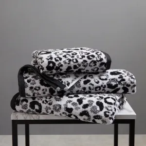 Fusion Animal Print Towel - Black