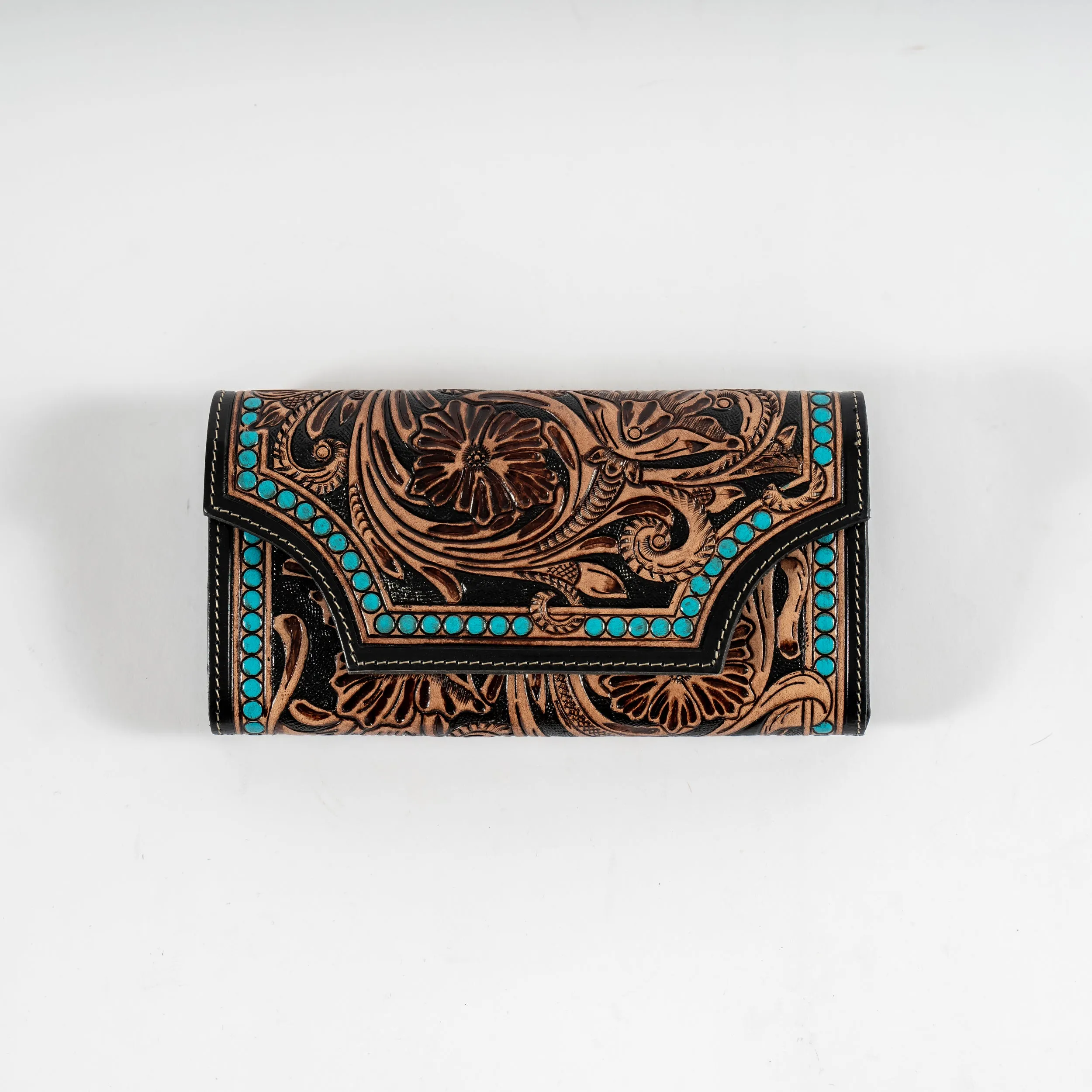 Handcrafted Etched Leather Wallet