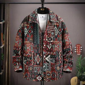 Men's Jacket Jacquard Casual Versatile Coat