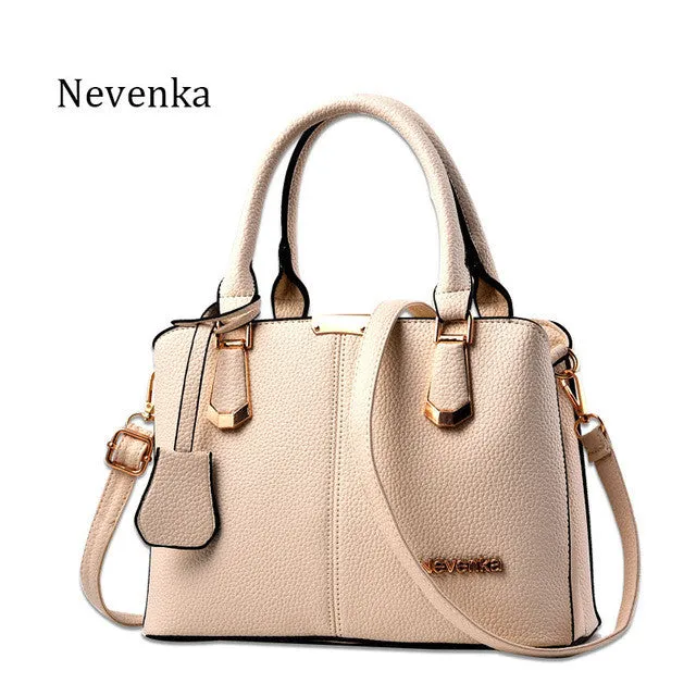 Nevenka Women Bag Lady Handbag OL Style Shoulder Bags Casual Zipper Messenger Bags PU Leather Bag Brand Name Tote Satchel Sac