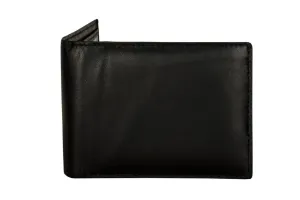 Sakkas Men's Bi-Fold Leather Wallet with 9 Credit Card Slots with Flip Up ID & Credit Card Flap