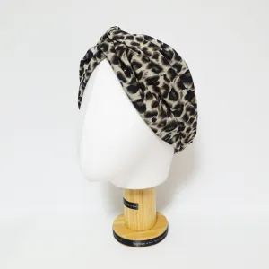 soft leopard print fashion hair turban women trendy headband