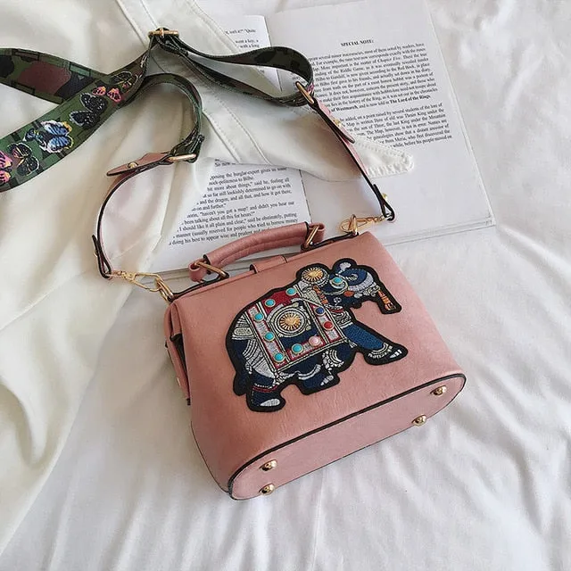 TEEK - Embroidered Elephant Bag