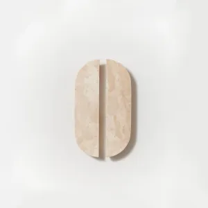 Travertine Dot Handle [Pair]